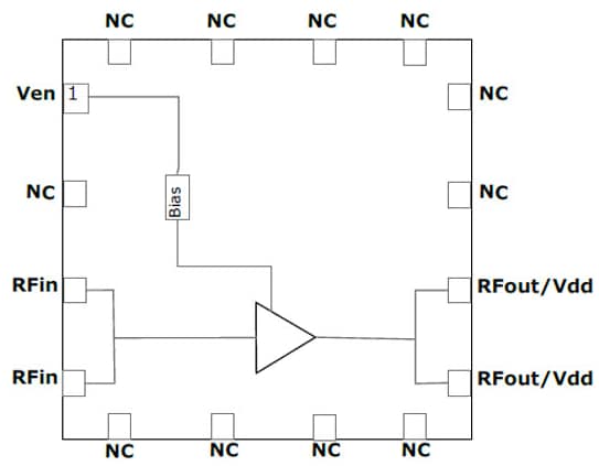 Block Diagram - Guerrilla RF GRF50x0 Power LNAs